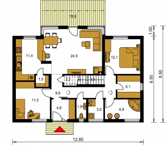 Floor plan of ground floor - TREND 295